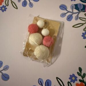 100% Wool Earrings- Brand New